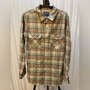 Pendleton Board Shirt Fitted USA Virgin Wool Small S